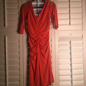 IMAN Beautiful Orange Dress